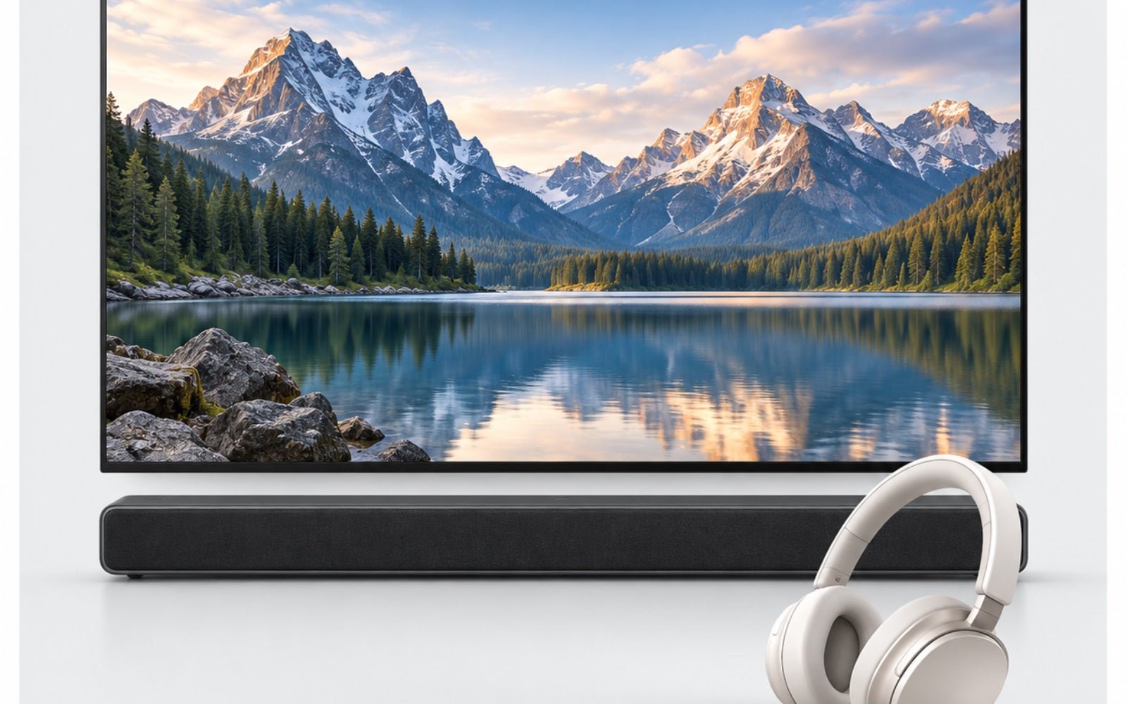 TV, soundbar, and headphones for HDMI ARC bypass listening