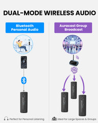 Harmony A1 Solo Bluetooth Speaker with Auracast Expansion is perfect for personal listening or larger spaces with Auracast expansion support.