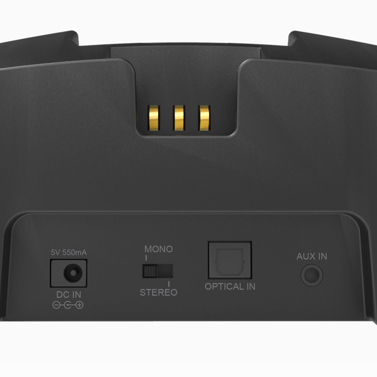 HT381 Wireless Sound Amplifying Headphones for TV with 2.4GHz connection, senior-friendly. Supports Optical, AUX, stereo, mono, and DC IN.