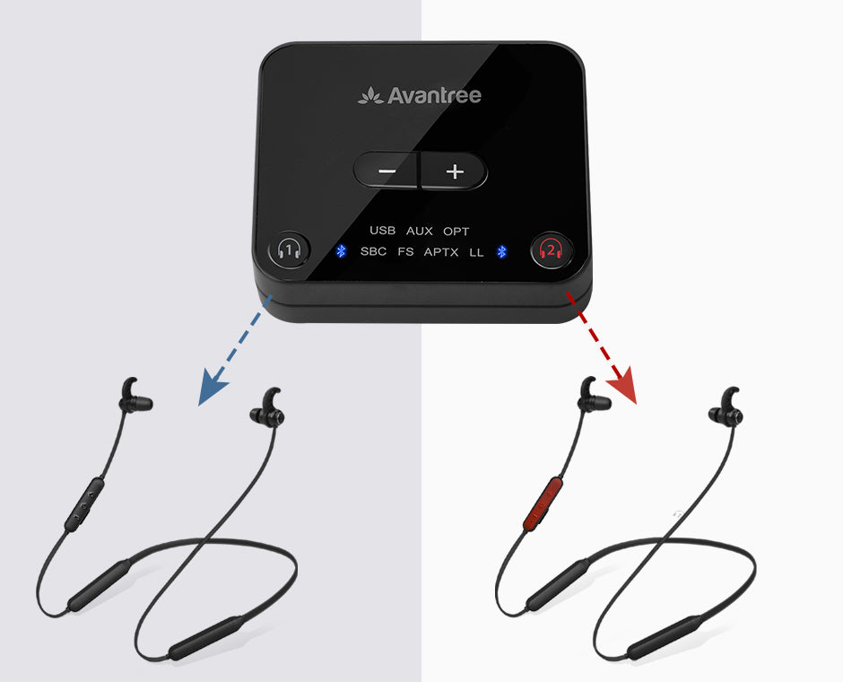 HT41866 Wireless Earbuds for TV Watching pair for two earbuds simultaneously and independent volume control