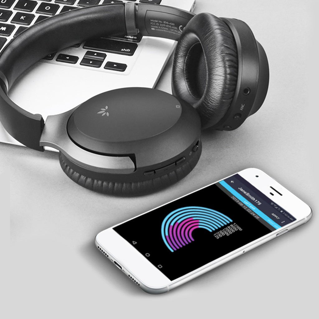 Aria Me Bluetooth Headphones for Hearing Impaired with personalized hearing profiles using Avantree audio app 