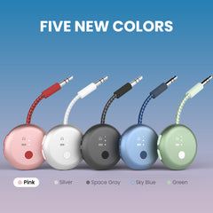 SoundJet R1 Airplane Bluetooth Adapter for Headphone and Airpods wtih 3.5 mm AUX plug, 5 stylish colors
