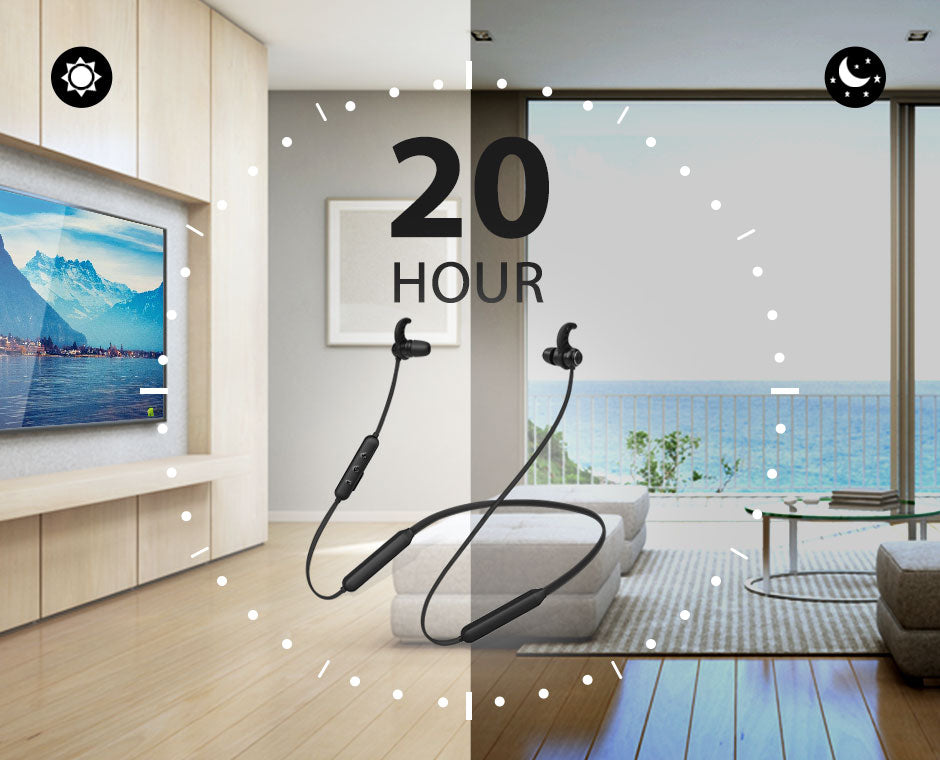 HT4186 Wireless Earbuds for TV Watching, no audio delay with up to 20H of playtime 