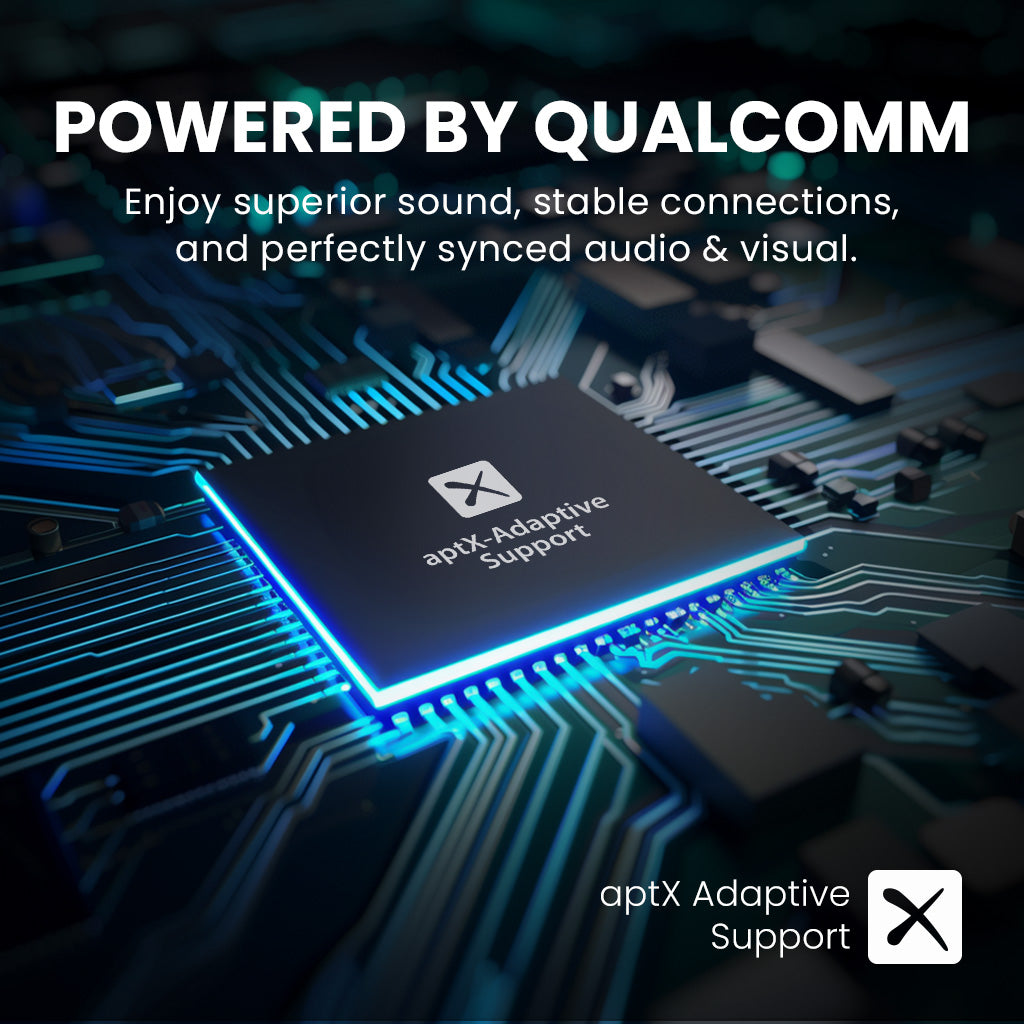 HT41866-Q Wireless Earbuds for TV Watching with aptX Adaptive for stables connections.