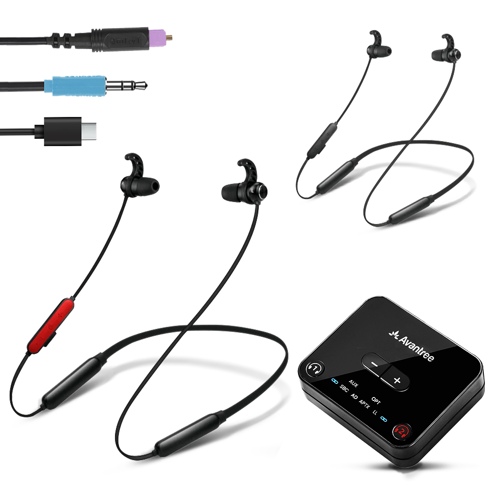 HT41866-Q Wireless Earbuds For TV Watching. supports TVs with optical, AUX (3.5mm). No HMDI