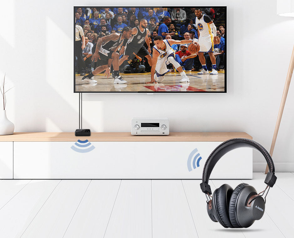 HT4189 Wireless TV Headphone Transmitter Set, up to 100ft range