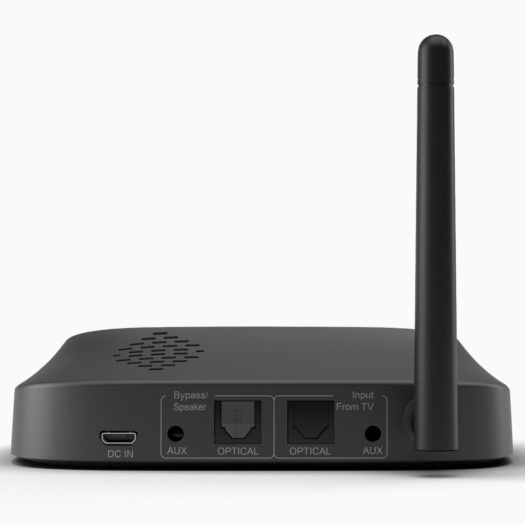 Quartet Wireless Broadcasting Set for Parties and Outdoor Activities, optical, AUX, and RCA inputs for TVs, mixers, and projectors.