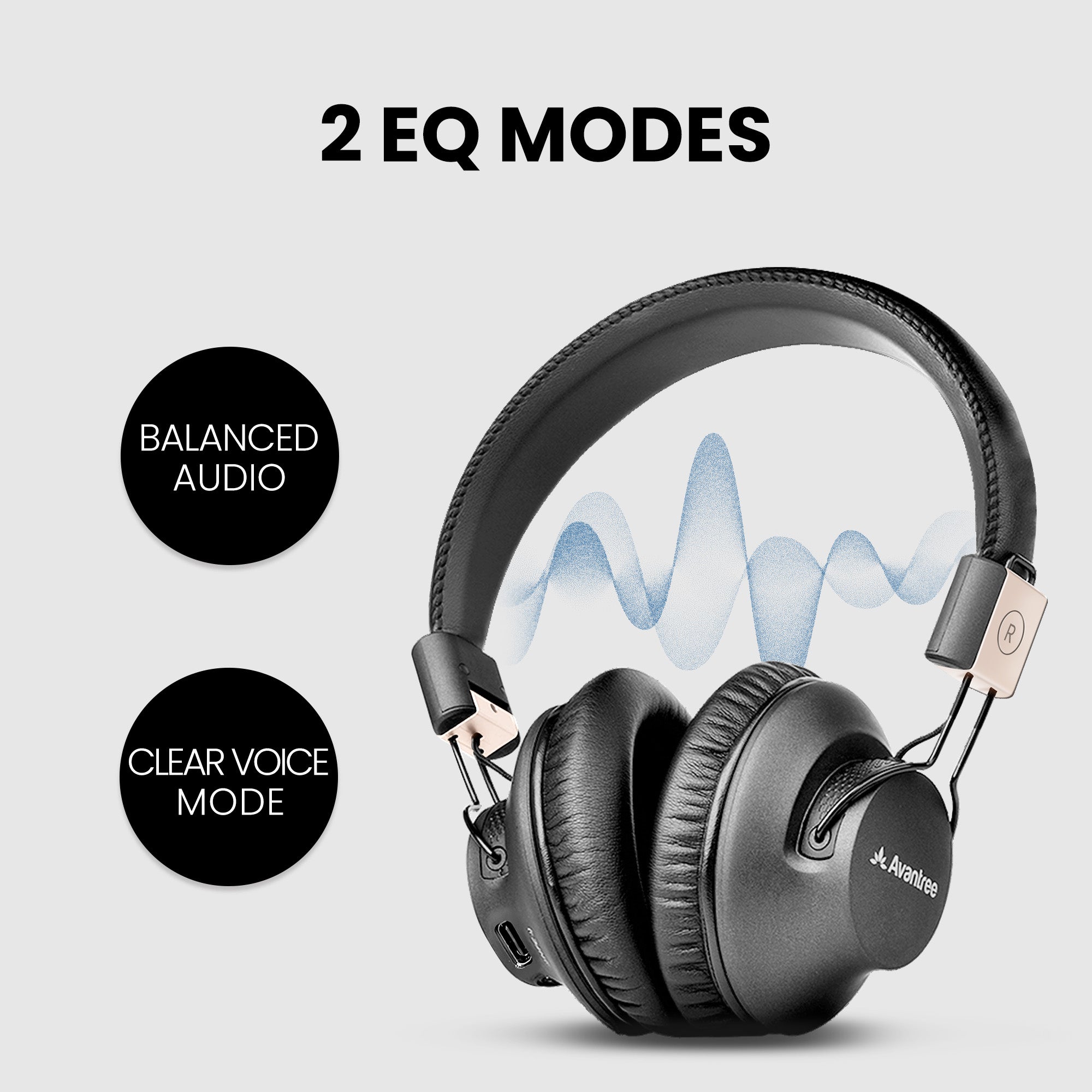 Quartet 2 Wireless Group Listening Headphones Set for TV, church and venues. With EQ mode for Clear Voice and Balanced 