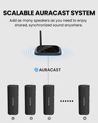 Harmony A1 Solo Bluetooth Speaker with Auracast Expansion, connects with multiple  Auracast speakers for expanded audio coverage.