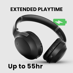 Aria 3 Noise Cancelling Headphones with Mic, up to 55 hours of battery life on a single charge.