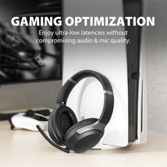 Aria Pro 3 Wireless Headset with Microphone for PC, gaming optimized with ultra-low 20ms latency for synchronized audio on PC and PS5.