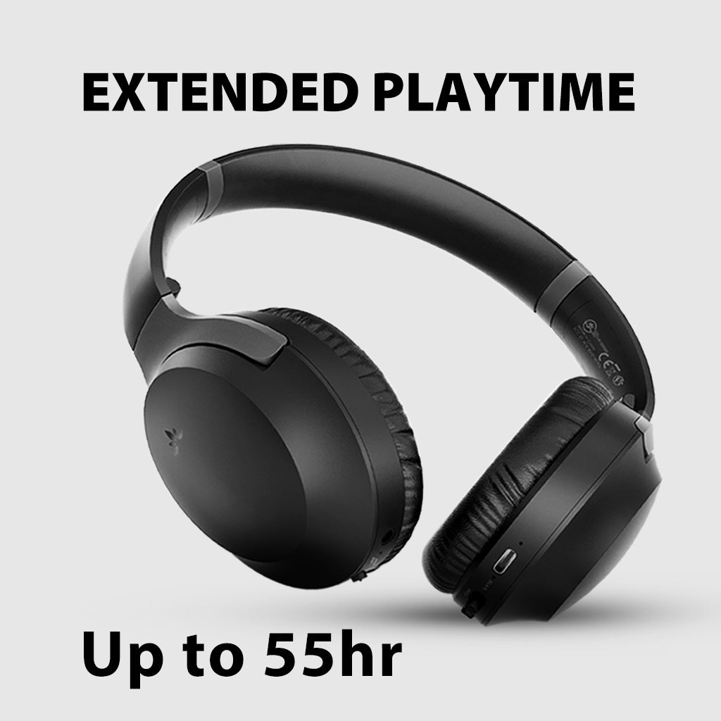 Aria Pro 3 Wireless Headset with Microphone for PC, up to 55 hours of battery life on a single charge.