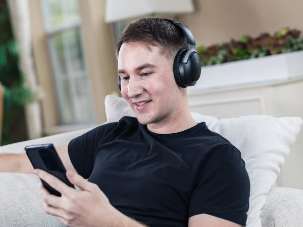 Aria Pro 3 Wireless Headphones for Everyday Use, active noise cancellation, high-quality audio, and  55 hour playtime.