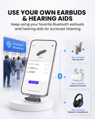 Aura C | Auracast Receiver for phones to receive broadcasts
