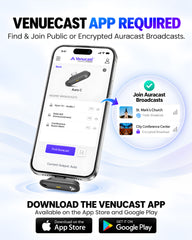 Aura C | Auracast Receiver for phones to receive broadcasts
