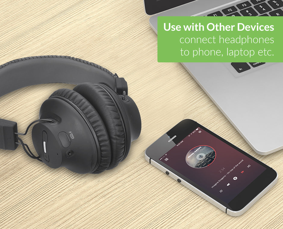 HT41899 Dual Headphone TV Set for seniors and group listening. Headphones can be used independently and pair directly with Bluetooth devices.