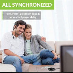 HT4186 Wireless Earbuds For TV Watching. Supports FastStream for synchronized audio. No lip-sync delay.