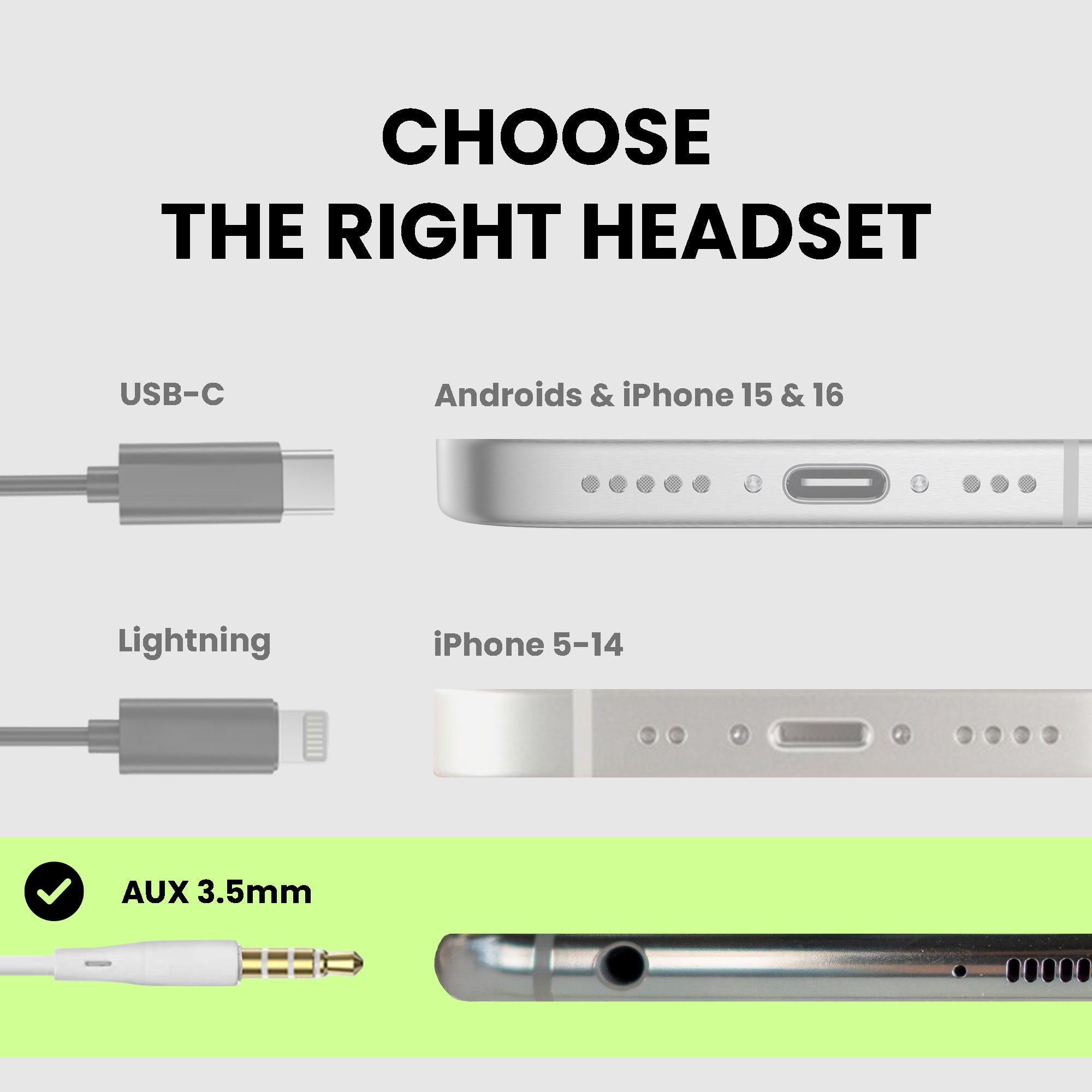 E171 Over-the-Ear Wired Earbuds,  3.5mm AUX connection. Secure ear hooks for sports with balanced sound 