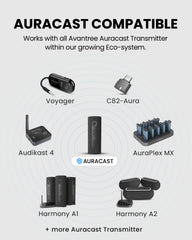 Harmony A1 Solo Bluetooth Speaker with Auracast Expansion, works with Avantree ecosystem and connects multiple Auracast-enabled devices.