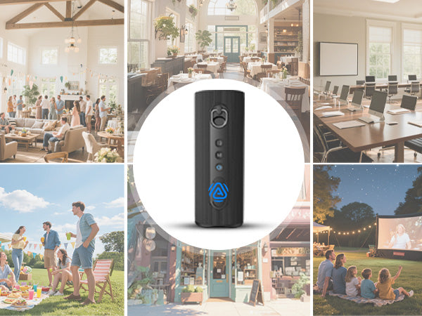 Harmony A1 Solo Bluetooth Speaker with Auracast Expansion, versatile for indoor/outdoor use, conferences, and restaurant setups.