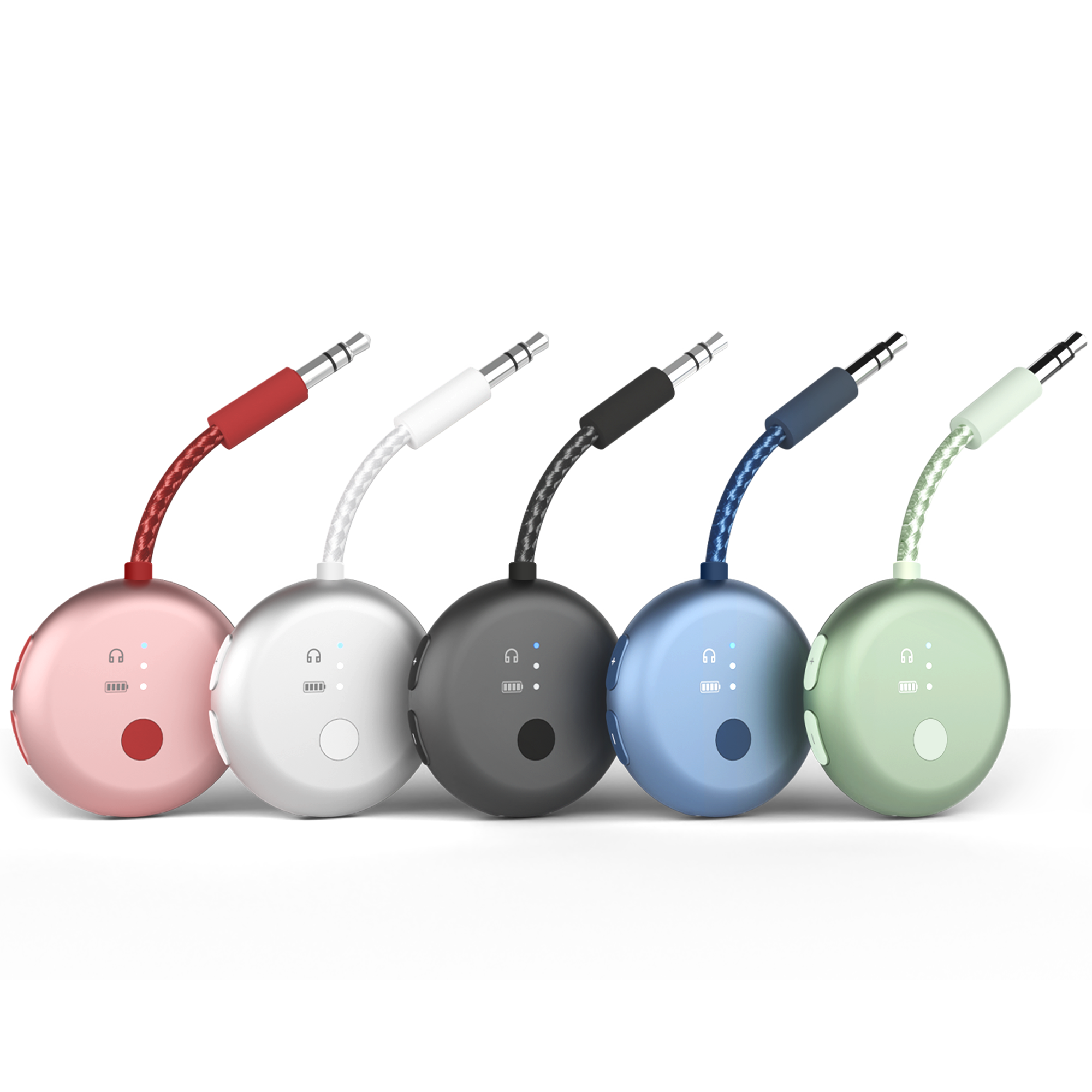 SoundJet R1 Airplane Bluetooth Adapter for Headphone and Airpods wtih 3.5 mm AUX plug, 5 stylish colors