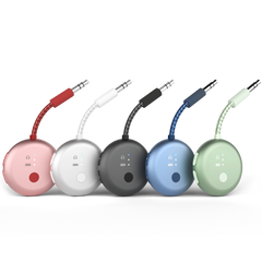SoundJet R1 Pack of 5 Airplane Bluetooth Adapters for Headphones & AirPods Travel Flight, aptX Adaptive, 25H Battery, Wireless Audio Transmitter with Qualcomm Chip – Five-Color Set
