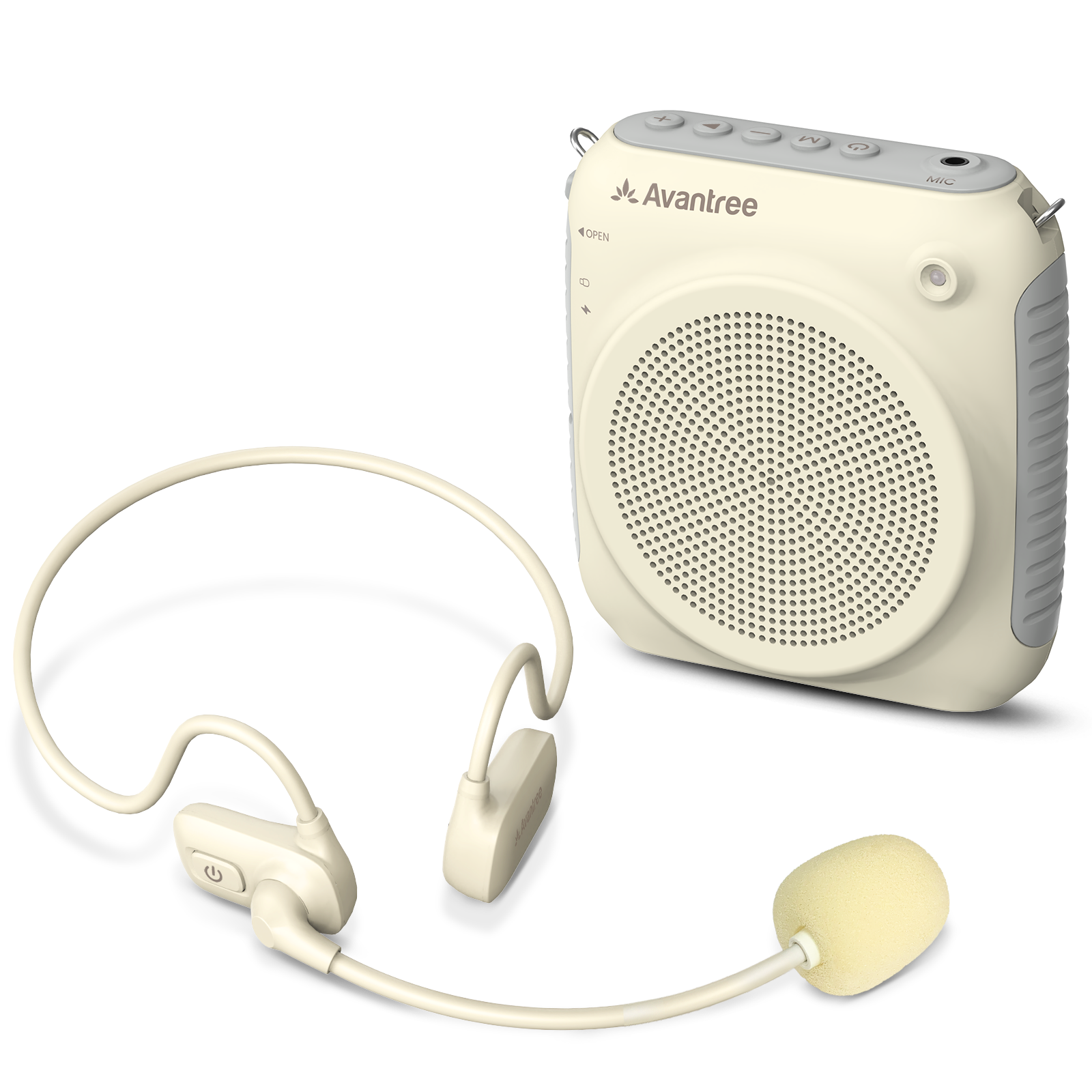 VoxAmp Lite Portable voice amplifier with wireless mic and Bluetooth, delivering clear sound for teaching, presentations, and group activities.