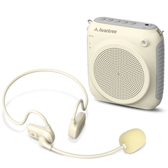 VoxAmp Lite Portable voice amplifier with wireless mic and Bluetooth, delivering clear sound for teaching, presentations, and group activities.