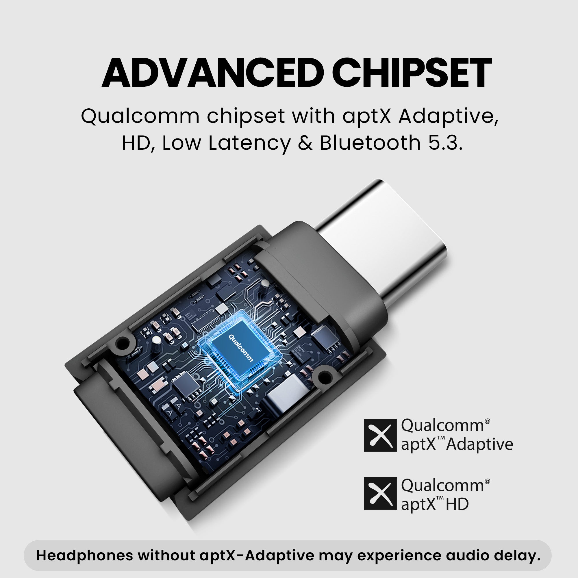 C81-Gaming PS5 Bluetooth Audio Adapter,  supports aptX Adaptive and aptX Low Latency support, HD for high-quality, low-latency wireless gaming audio.