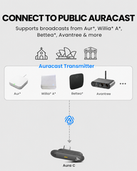 Aura C | Auracast Receiver for phones to receive broadcasts