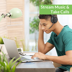 DG45 USB Bluetooth Adapter for Windows PCs, stream music and take calls with Bluetooth headphones for Zoom, Teams, Skype, and more.