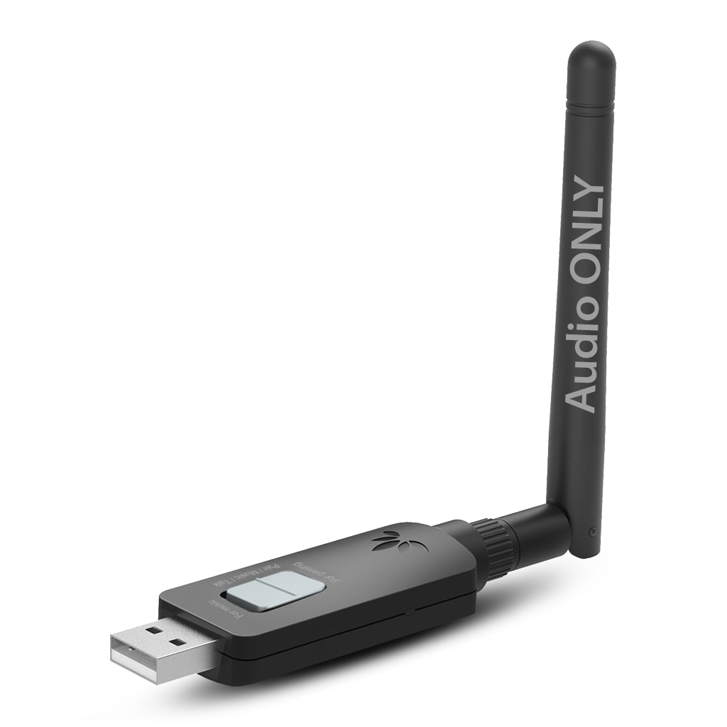 DG60P Long-Range Bluetooth USB Audio Transmitter for PS5, PS4, PC, Laptop, and Mac with aptX Adaptive, Low Latency, and 24-bit HD audio.