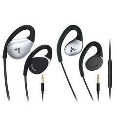 Resolve Set Wired Open-Ear Earbuds 2 Pack w/ Mic w/Inline Mic, Comfort Fit, Aware Listening, Over-Ear Hook Headphones for Office, Home, Outdoor Use, 3.5mm AUX