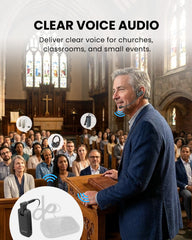 FreeMic W Wireless Headset Microphone System for powered speakers and mixers, delivers clear voice for teaching, church, and events.