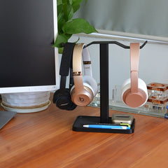 HS908 | Dual Headphones Stand