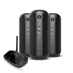 Harmony 2 Multi-Room Wireless Speaker System for Home & Events, synchronized audio across multiple speakers for TV, music, and announcements.