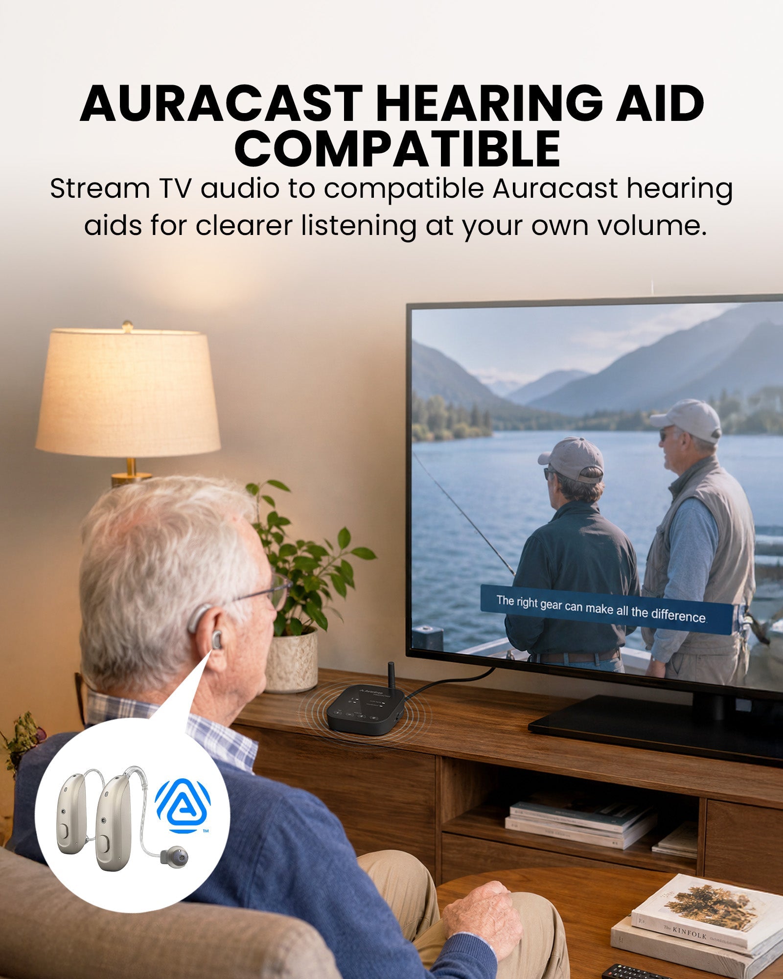 MediaCast streams TV audio to Auracast hearing aids and headphones