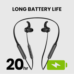 NB16-Q Bluetooth Neckband Earbuds with aptX Adaptive. With up to 20 hours of battery life.