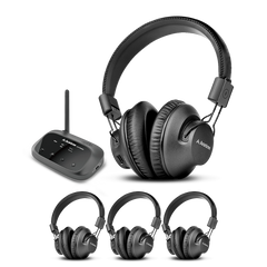 Quartet Wireless Broadcasting Set for Party, Silent Disco, Low Latency, Scalable to 100 Headphones