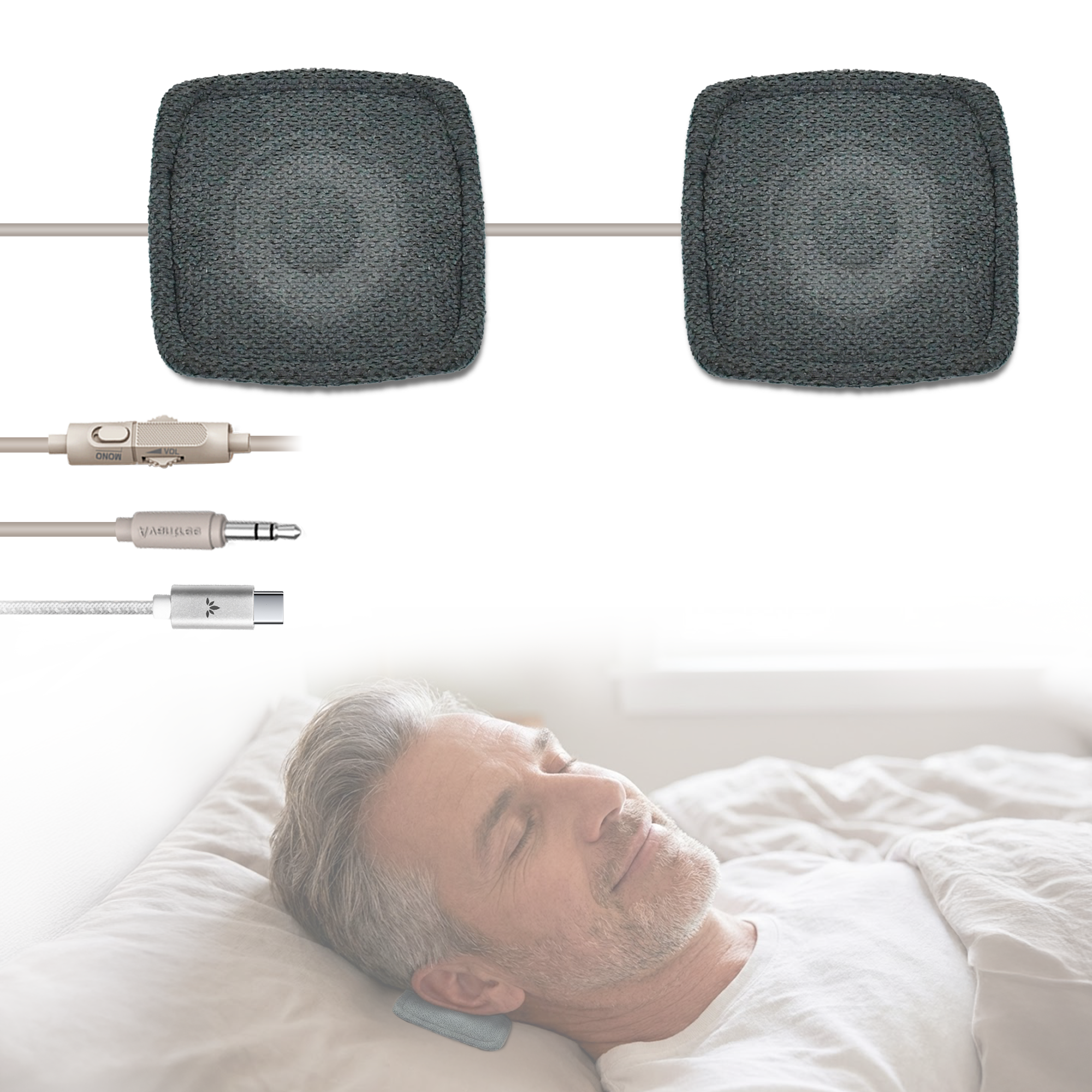Slumber Duo: Stereo Pillow Speaker