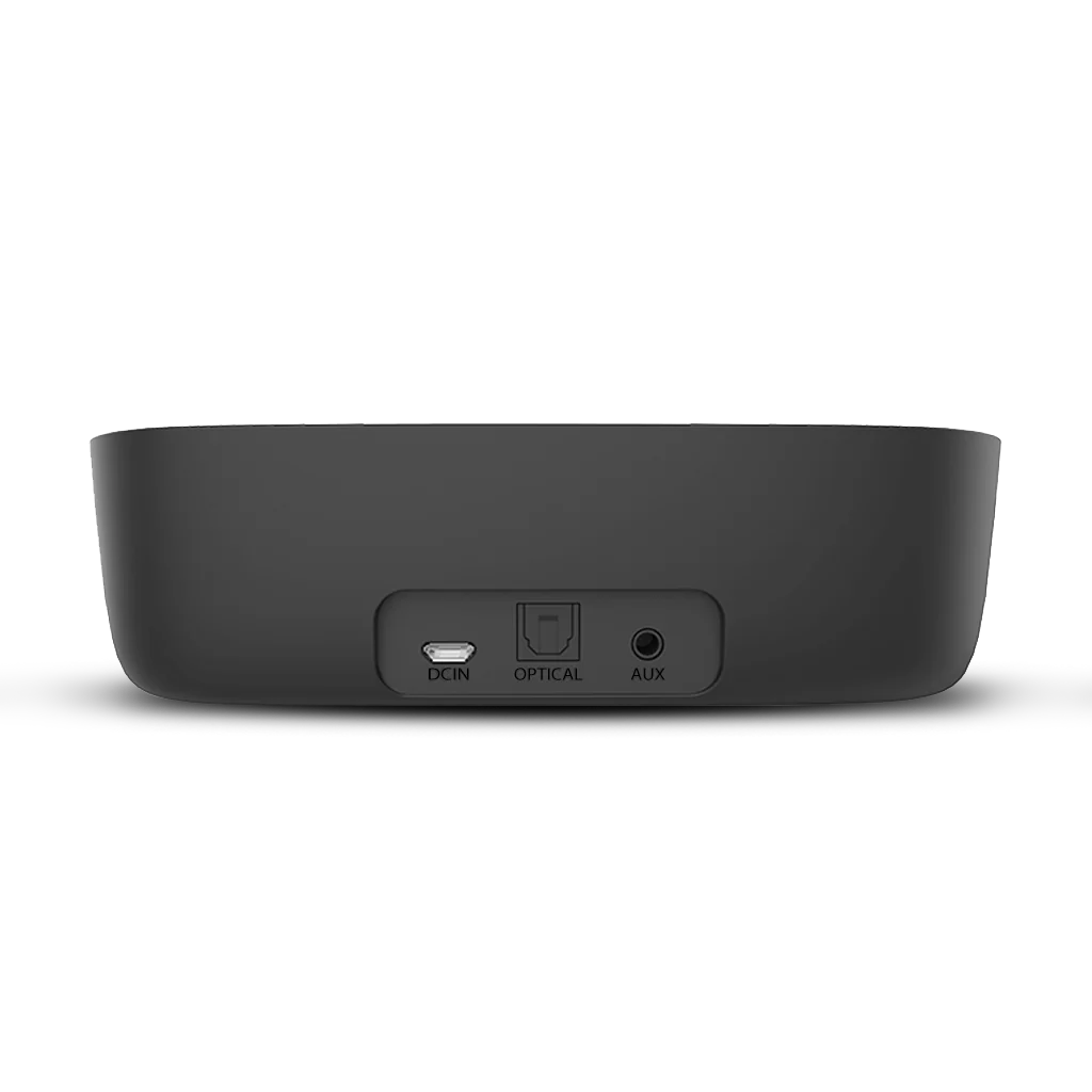Ensemble Wireless TV transmitter for seniors and shared spaces, supports with TVs optical, bluetooth, or 3.5 mm AUX output; not compatible with HDMI ports.