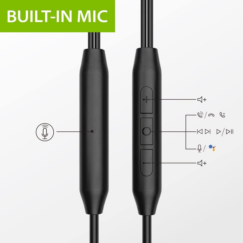 C171 Wired USB-C Earbuds for Sports and Running, in-line controls for music, calls, volume, tracks, and voice assistant.