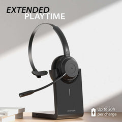 Alto Solo Wireless Headset with Microphone, up to 20 hours of use per charge.