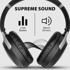 Aria 3 Noise Cancelling Headphones with Mic,  with EQ mode Balanced and Bass Boost and 40mm drivers