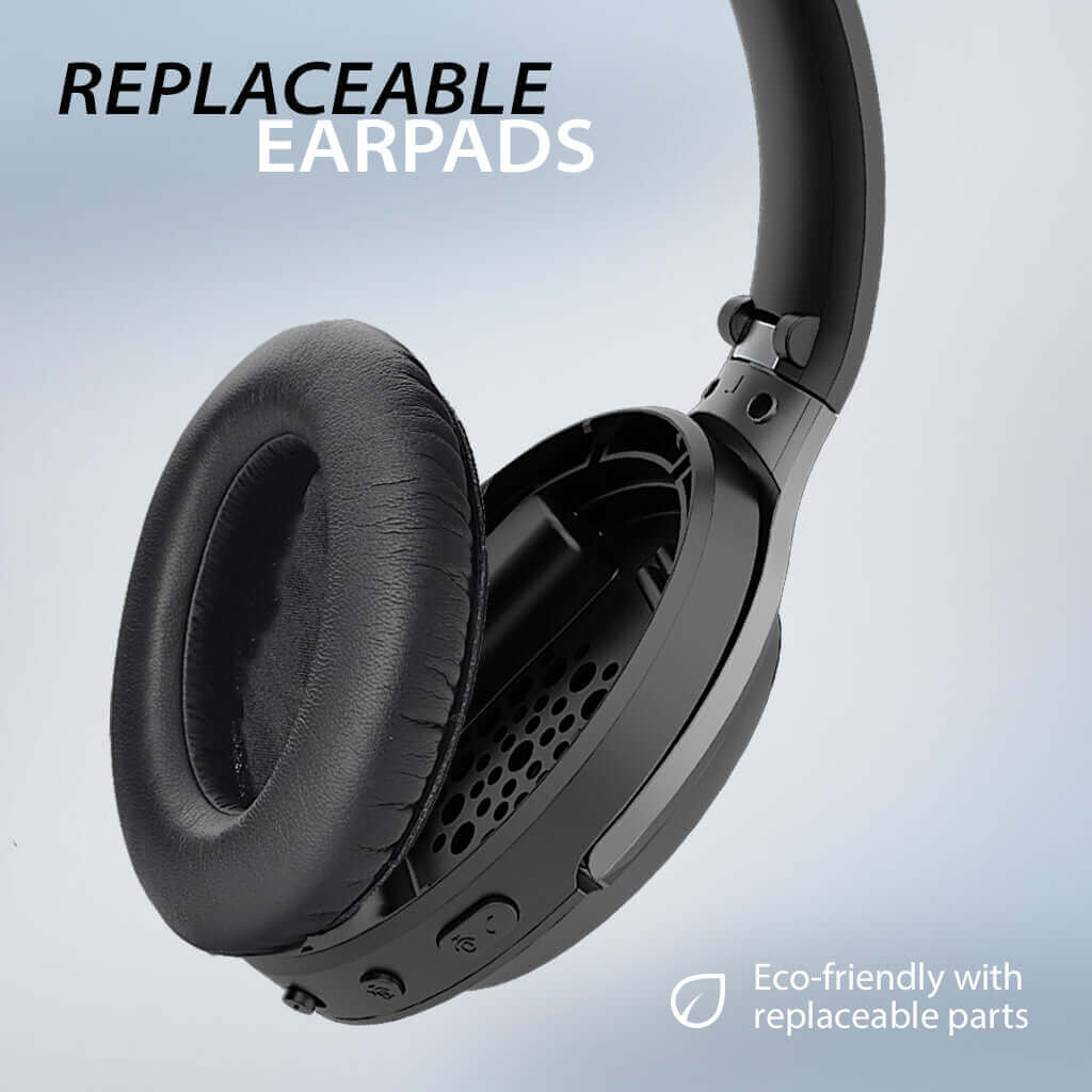 Aria Pro 2 Bluetooth Headphones with Mic for Computer with replaceable earpads