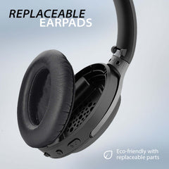 Aria Pro 2 Bluetooth Headphones with Mic for Computer with replaceable earpads