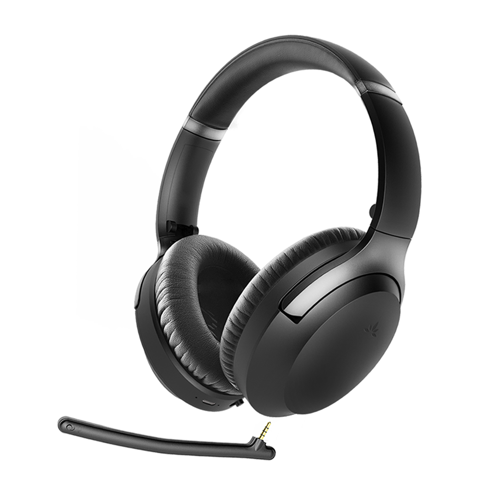Aria Pro Bluetooth 5.0 HD Headphones with ANC and detachable boom mic