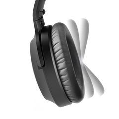 Aria Bluetooth Headphones with Active Noise Cancelling & Detachable Boom Microphone, with soft and replaceable earpads