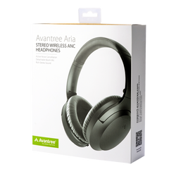 Aria Bluetooth Headphones with Active Noise Cancelling & Detachable Boom Microphone, with independent volume control