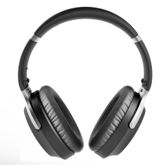 Aria Pro SSD Bluetooth Active Noise Cancellation Headphones, detachable boom mic, voice assistant, and multimedia controls.